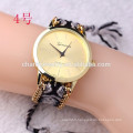 Latest bracelet watch with weave band/lady wrist watches for women BWL23